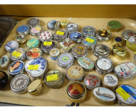 A collection of reproduction &amp; souvenir novelty patch boxes Condition Report: please request*  *Condition is not stated i