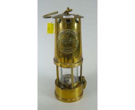 An Eccles Protector Lamp &amp; Lighting Co. type six miner's lamp Condition Report: please request*  *Condition is not stated