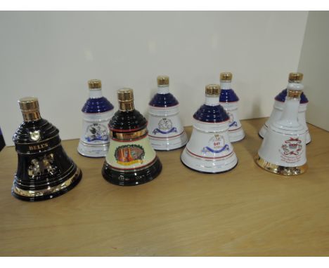 Eight Wade Bell's Whisky Bells, 1991 Year of the Sheep, 1988 Princess Beatrice x4, 1990 Princess Eugenie and Christmas 1991, 