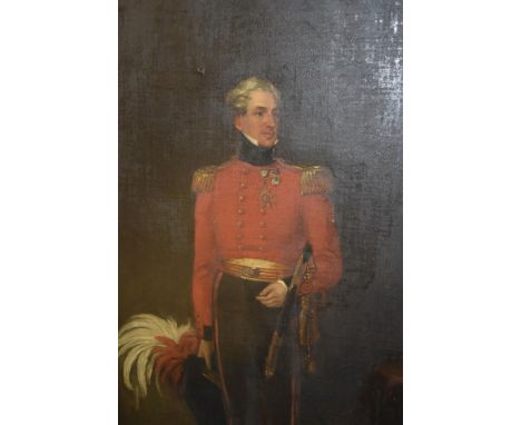 AFTER WILLIAM SALTER (1804-1875 BRITISH), Three quarter length portrait of Colonel Sir Charles Dance K.H. after the original 