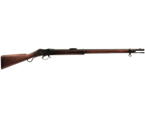 A .450 OBSOLETE CALIBRE MARTINI HENRY SERVICE RIFLE, 32.5inch sighted barrel fitted with ramp and ladder rear sights, the act