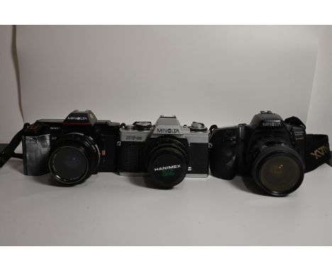 Three Minolta cameras to include XG-M, Dynax 500si, 500af&nbsp;