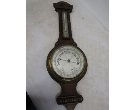 Oak framed Barometer