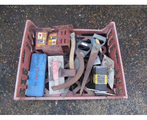 Crate of tools and hardware&nbsp;
