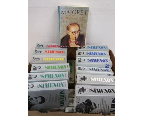 Simenon x 27 volumes in French and 'The man who wasn't Maigret- a portrait of George Simenon' by Patrick Marnham