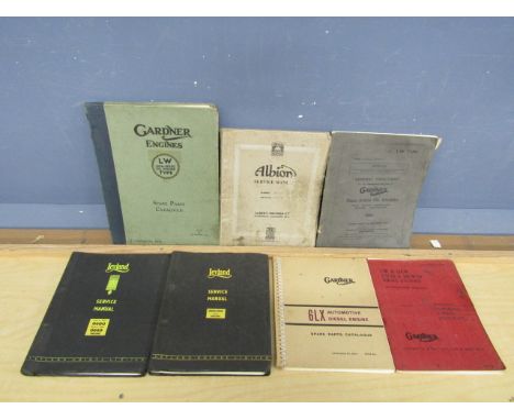 Vintage Leyland, Albion and Gardner engine catalogues and manuals&nbsp;