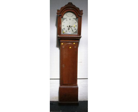 A George III oak cased 8 day longcase clock by Packer of Newbury, 198cm