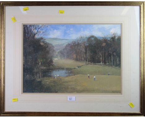 After Roy Perry (British 1935-1993) 'To Halve the Match' a coloured print 35 x 49cm
