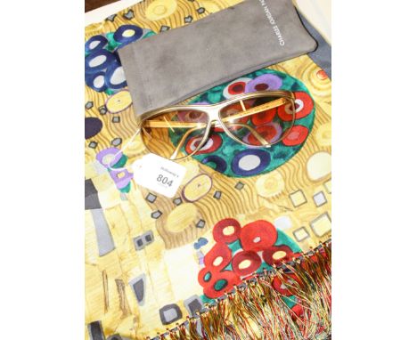 A Gustav Klimt scarf and a pair of Charles Jourdan Paris sunglasses