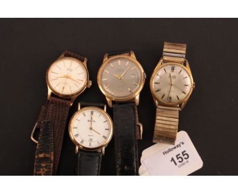 A gentleman's Bulova dress watch, a gentleman's Tissot wristwatch and two other wristwatches