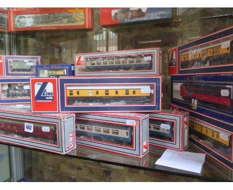 Twenty-three boxed Lima coaches and rolling stock, all boxed, please see images for listing 