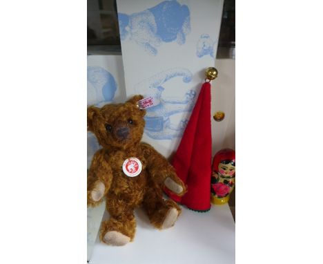 A Steiff teddy bear, Matryoshka, 26cm, mohair, limited edition, 835 of 1500  - with original certificate and box, in good con