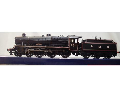 OO scale Bachmann 31-159 Jubilee class 5711, Courageous, LMS Black, in excellent condition, no detail pack, box has wear. UK 