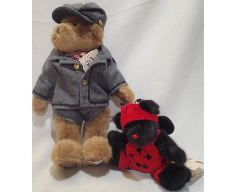 Two Boyds Bears to include civil war bear Dixon confederate cavalry soldier and also Lady B Buglsey, both in excellent condit