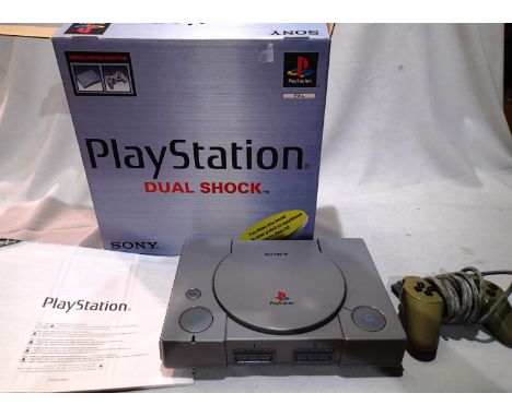 PlayStation and one controller only, no disc or power pack. UK P&amp;P Group 1 (£16+VAT for the first lot and £2+VAT for subs