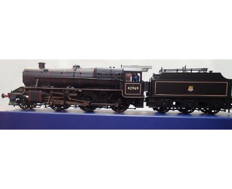 OO scale Bachmann 31-691 mogul, 42969, Black Early Crest, detail fitted in excellent condition, box has storage wear. UK P&am