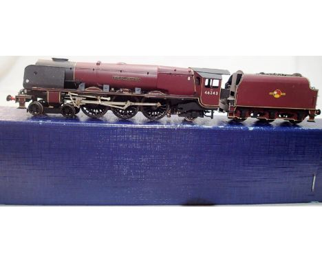 TT gauge kit built Pacific locomotive City of Lancaster, 46243, BR Marron, Late Crest, excellent build and finish. UK P&amp;P