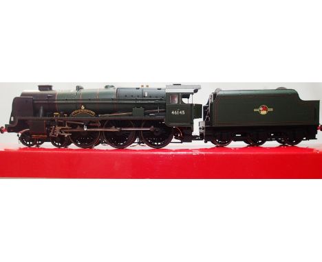 OO scale Hornby R2729 Royal Scot class re name and number to 46145, The Duke of Wellingtons Regt, Green Late Crest, in very g