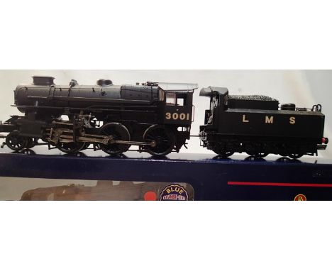 OO scale Bachmann 32-575, class 4, Ivatt, 3001, Black L.M.S in excellent condition, detail fitted, D.C.C fitted, box has wear