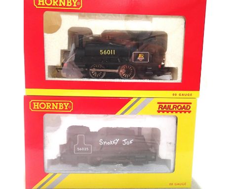 Two OO scale Hornby 0.4.0 locomotives, R3064 Smokey Joe and R3293 Collectors Club 2014 loco Black, 56011 both in excellent co