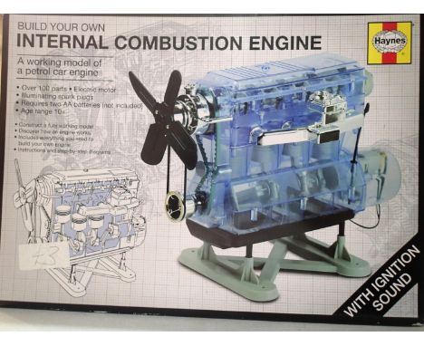 Haynes plastic kit internal combustion engine, working model with sound, appears complete/unchecked. UK P&amp;P Group 1 (£16+