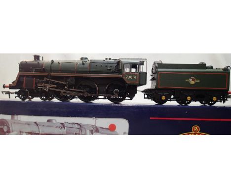 OO scale Bachmann 32-504 class 5mt 73014, Green, Late Crest, detail fitted in excellent to near mint condition, D.C.C fitted,