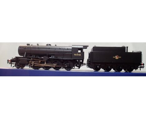 OO scale Bachmann 32-260 DC, W.D Austerity, 90448, Black Late Crest, detail fitted, Howes Esu Loksound fitted, in excellent c