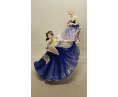 Royal Doulton Lady Figures Elaine HN2791 &amp; Happy Anniversary HN3097 (2) 