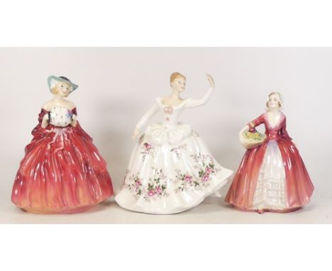 Royal Doulton lady figures Genevieve HN1962, Shirley HN2702 and Janet HN1537 (3) 
