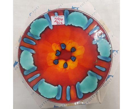 Poole Pottery 25cm Charger in the 'Volcano' design 