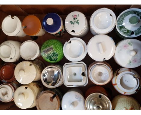 A good collection of preserve pots to include Goebel and Royal Grafton examples (24). 