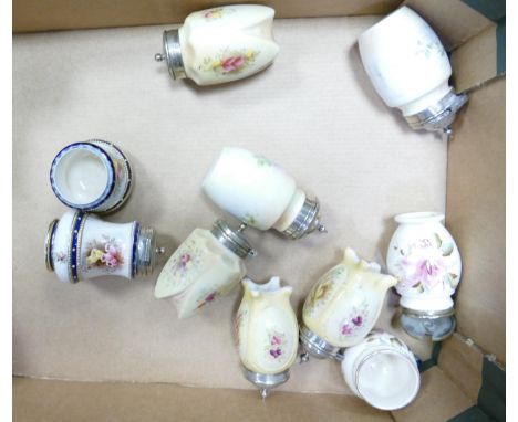 Three Carltonware Wiltshaw &amp; Robinson Condiment Pots to include Heather Pattern Cobalt Blue (6) 