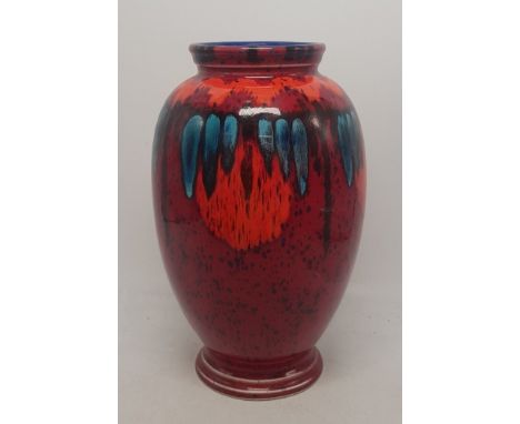 Poole Pottery Exodus pattern 23cm Vase 