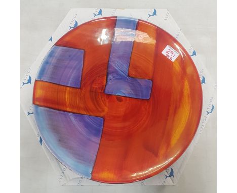Poole Pottery large 42cm Charger in the 'Reflections' design 