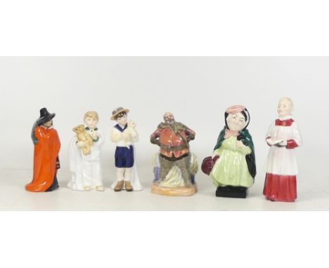 Royal Doulton figures to include Falstaff HN3236, Special Friend HN3607, Sleepyhead HN3761, Sairy Gamp, Guy Fawkes HN3271 and