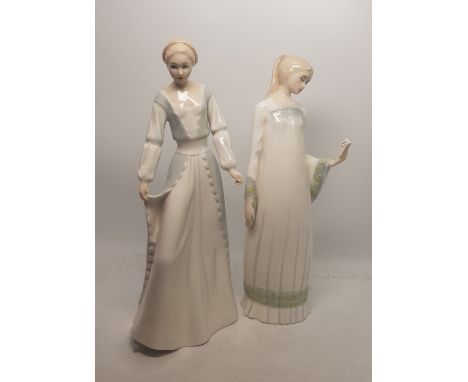 Royal Doulton Reflections figures Secret Moment HN3106 and Demure HN3045, both 2nd quality (2). 