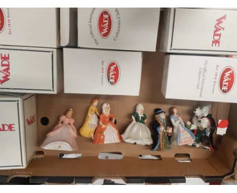 A collection of Wade figures to include The Beast, Beauty, The Enchanted Witch, Clorinda, Thisbe, Cinderella 2001, Cinderella