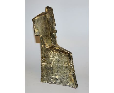 Martin Schöneich, 2 geometrisch reduzierte Figuren, BronzeplastikenMartin Schöneich, 1955 Grünstadt, deutscher Bildhauer, Soh