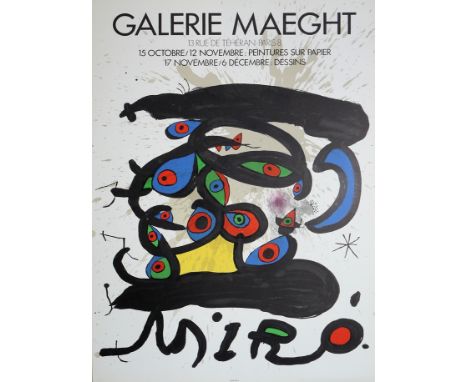 Wassily Kandinsky &amp;amp; Joan Miro, 3 Plakate der Galerie MaeghtPlakat Wassily Kandinsky der Galerie Maeght Paris, 13 Rue 