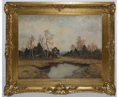 Willy Franz Wirth, Zollfeste Zons am Niederrhein im Winter &amp;amp; Adolf Kapfhammer, Herbst in bayerischer Moorlandschaft, 