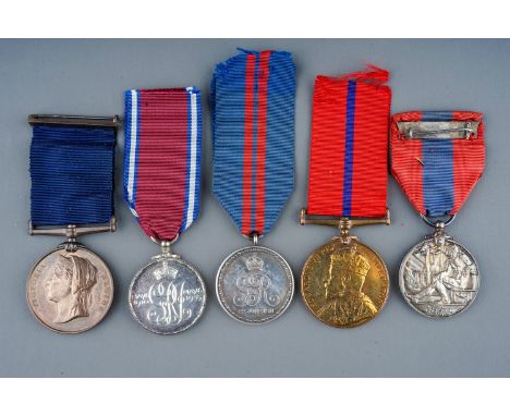 British Jubilee and Coronation Medals. 1911 Coronation Medal; 1935 Silver Jubilee Medal, GVI Imperial Service Medal, correctl