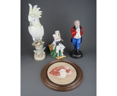 Assorted ceramics to include: Royal Doulton Hold Tight HN3298 modelled by Adrian Hughes, factory stamp; a Royal Dux large mod