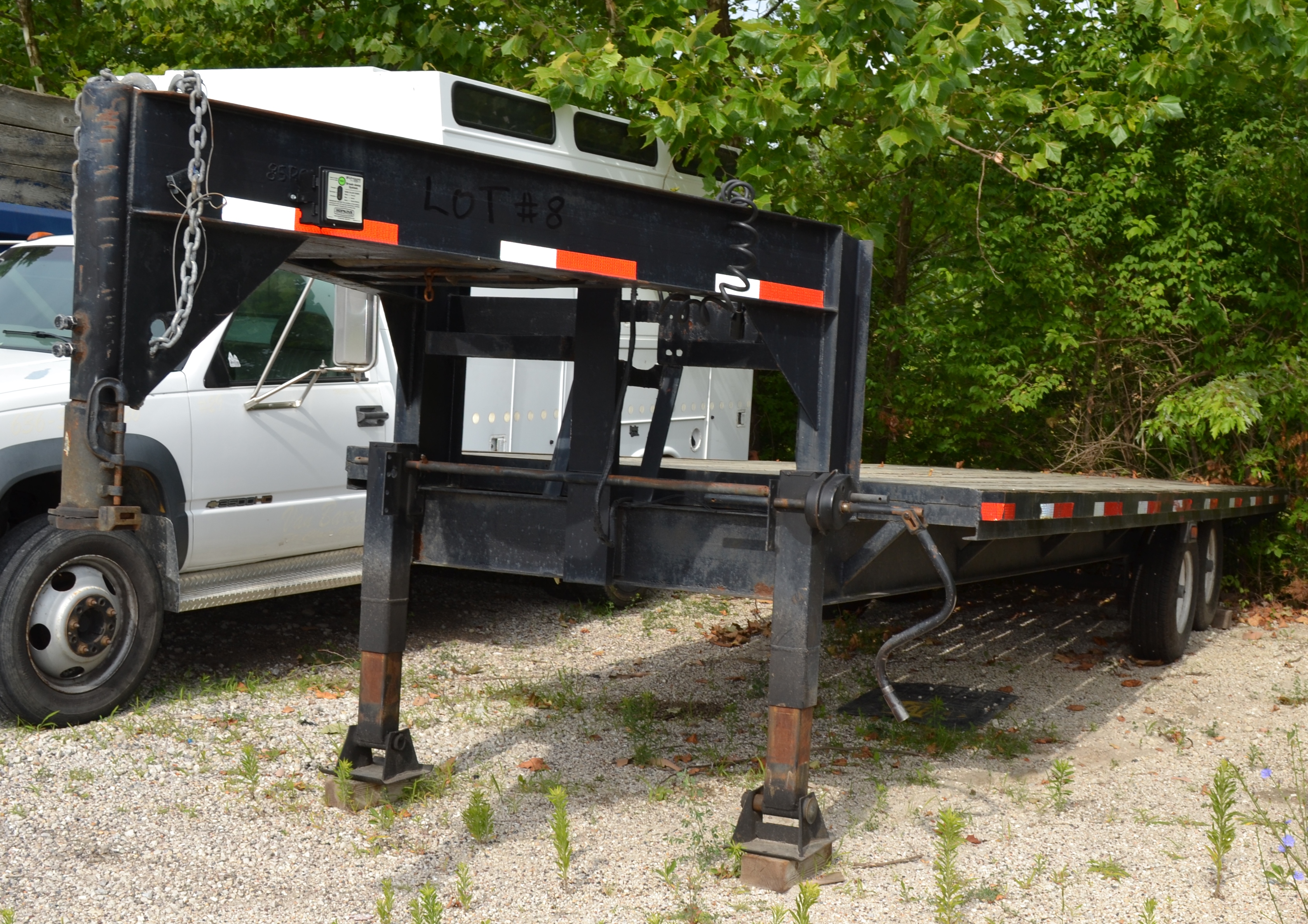 Homemade 26' Gooseneck Trailer, Tandem Axle, No ID (New Axles 2016, The