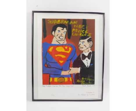 Ruby Bradford (US b1985). Superman Meet Prince Charles (2000), limited edition print 79/100, Exhibition #4, The Museum of Eve