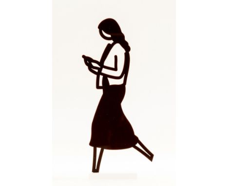 δ Julian Opie (b.1958)Female Walker3D laser-cut acrylic multiple in brown, 2020, from the edition of unknown size, with the b