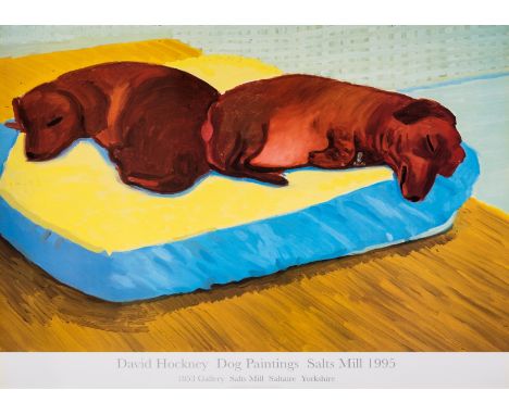 David Hockney (b.1937) after.Dog 38Offset lithograph printed in colours, 1995, from the edition of unknown size, on wove pape