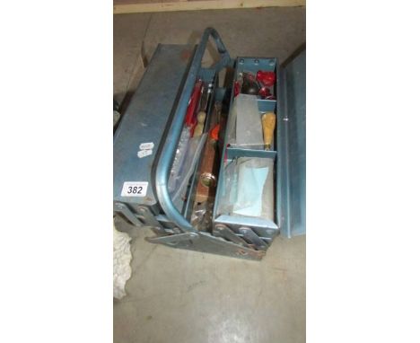 A cantilever tool box full of tools. (collect only)