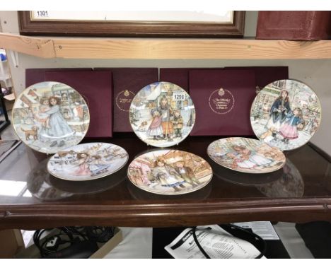6 boxed Royal Worcester N.S.P.C.C. Christmas plates &amp; 4 unboxed. 2 x 1987, 2 x 1988, 2 x 1989, 2 x 1990, 1 x 1991 &amp; 1