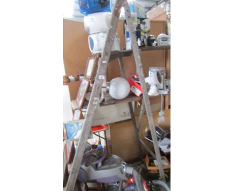 A wooden step ladder,  (Collect only)