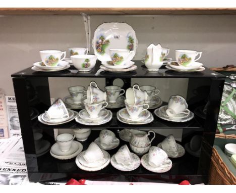 A Melba tea set, Windsor tea set &amp; 1 other tea set etc.